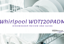 clean plates washed from Whirlpool WDT720PADM dishwasher